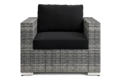 Comfort Garden Hengestoler|Loungestol Ute-Bahamas Lounge Lenestol Utendørs i Kunstrotting Svart