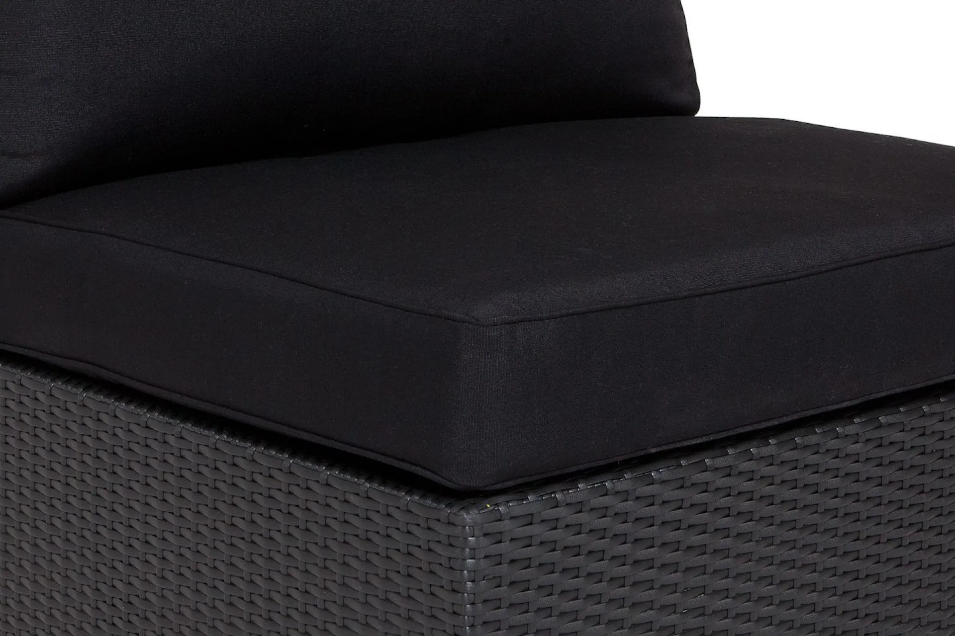 Comfort Garden Solstolpute|Komplette Putesett-Bahamas Putetrekk til Midtmodul Svart