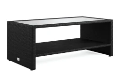 Comfort Garden Bahamas Sofabord med Hylle Utendørs 113 cm Kunstrotting