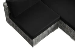 Comfort Garden Bahamas U-formet utendørs loungegruppe med åpen avslutning, 8-seters med bord