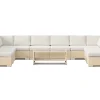 Comfort Garden Veranda & Terrasse|Loungemøbler Salg-Bahamas U-formet utendørs loungegruppe med åpen avslutning, 9-seters med bord og hylle