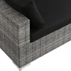 Comfort Garden Bahamas U-formet utendørs loungegruppe med lukket avslutning, 6-seters med bord