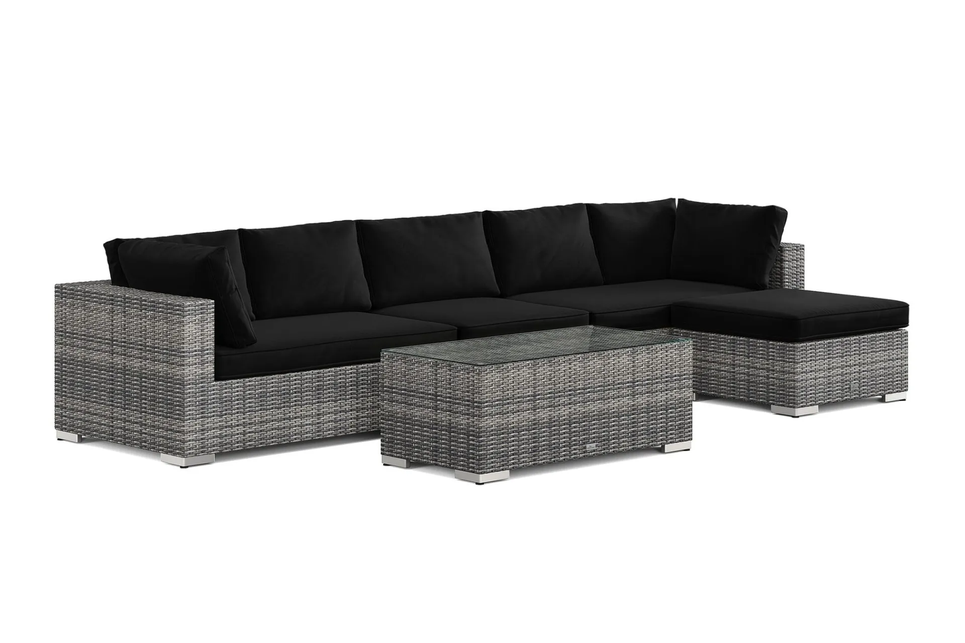 Comfort Garden Loungemøbler Salg|Loungesett-Bahamas utendørs divansofa 6-seters med vendbar divan og bord