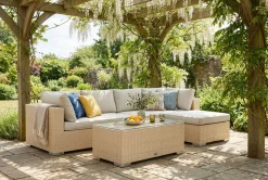 Comfort Garden Veranda & Terrasse-Bahamas utendørs divansofa 5-seters med vendbar divan og bord