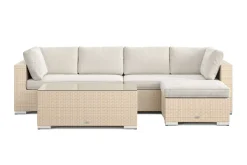 Comfort Garden Veranda & Terrasse-Bahamas utendørs divansofa 5-seters med vendbar divan og bord