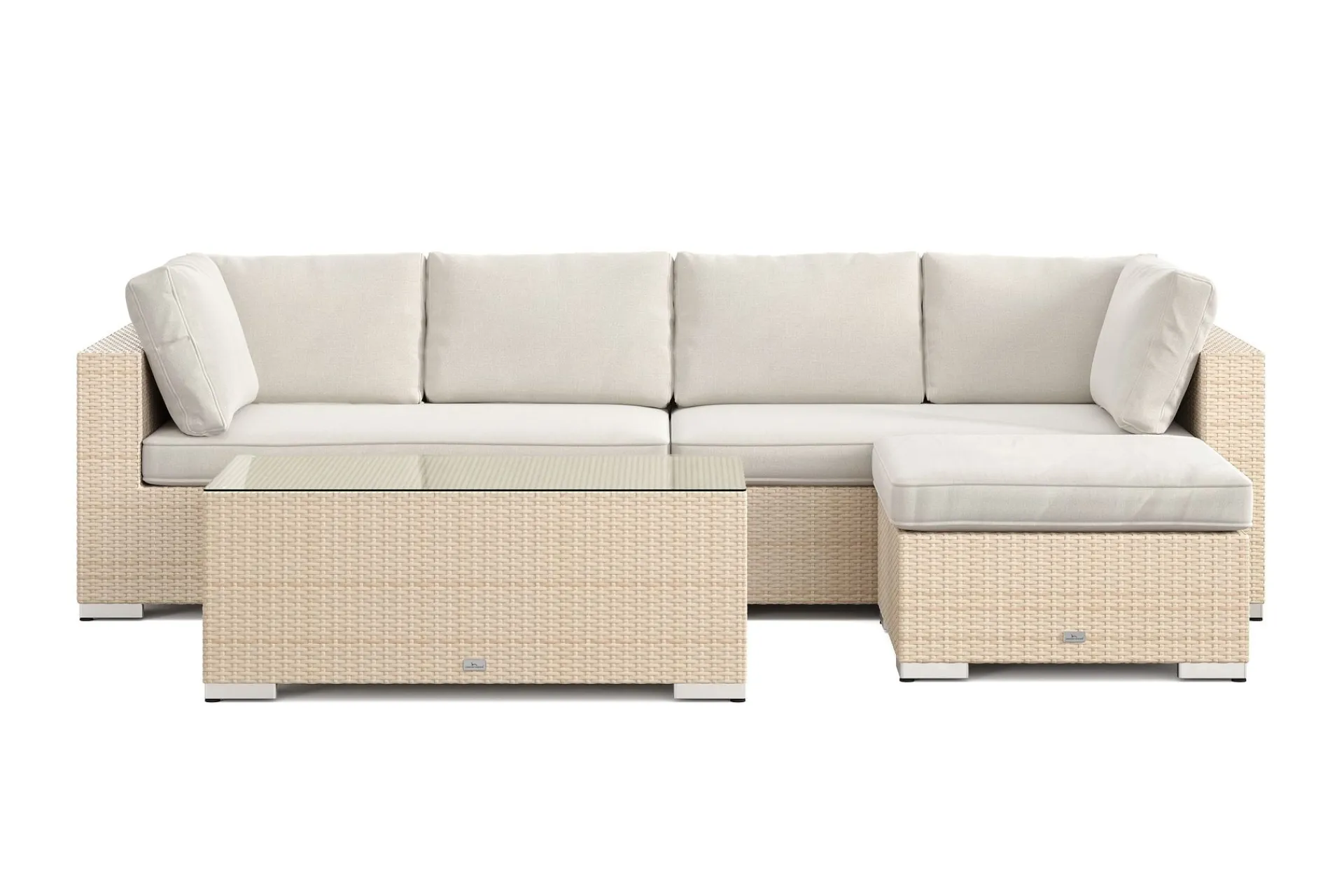 Comfort Garden Veranda & Terrasse-Bahamas utendørs divansofa 5-seters med vendbar divan og bord