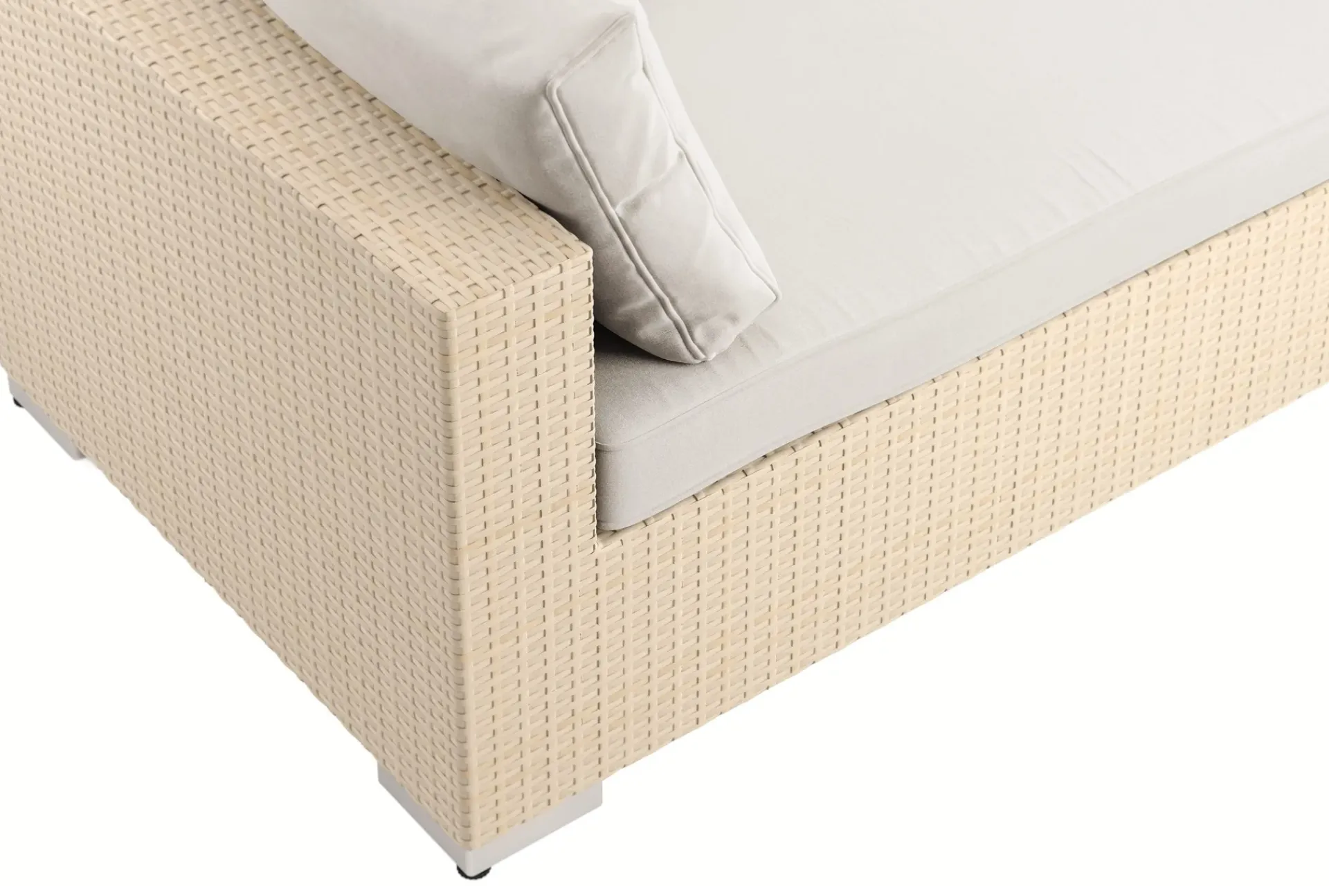 Comfort Garden Bahamas utendørs divansofa 5-seters med vendbar divan og bord med hylle