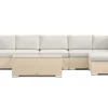 Comfort Garden Veranda & Terrasse-Bahamas utendørs divansofa 6-seters med vendbar divan og bord
