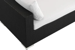 Comfort Garden Bahamas utendørs hjørnesofa 5-seters vendbar og bord med hylle