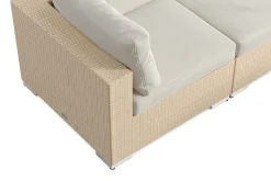Comfort Garden Bahamas utendørs hjørnesofa 5-seters vendbar og bord med hylle