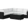 Comfort Garden Bahamas utendørs hjørnesofa 5-seters vendbar med åpen avslutning og bord