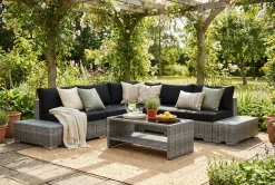 Comfort Garden Bahamas utendørs hjørnesofa 7-seters vendbar med bord