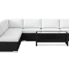 Comfort Garden Loungemøbler Salg|Loungesett-Bahamas utendørs hjørnesofa 7-seters vendbar med åpen avslutning og bord med hylle