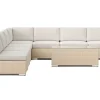 Comfort Garden Bahamas utendørs hjørnesofa 7-seters vendbar med åpen avslutning og bord