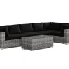 Comfort Garden Bahamas utendørs hjørnesofa 6-seters vendbar med bord