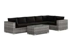 Comfort Garden Bahamas utendørs hjørnesofa 6-seters vendbar med bord