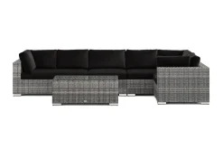 Comfort Garden Bahamas utendørs hjørnesofa 6-seters vendbar med bord