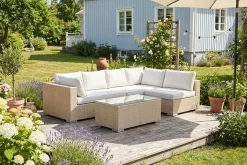 Comfort Garden Bahamas utendørs loungegruppe 5-seters med vendbar sjeselong og bord