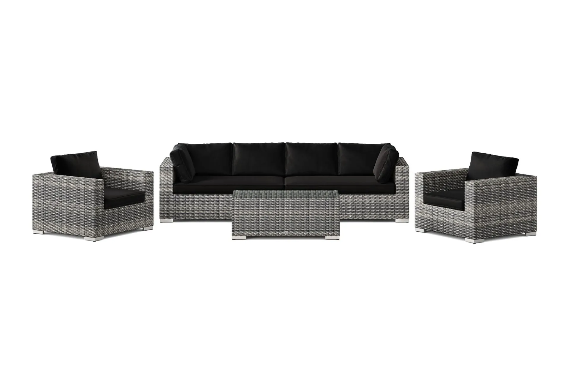 Comfort Garden Veranda & Terrasse|Loungemøbler Salg-Bahamas utendørs sofagruppe 6-seters med to lenestoler og bord