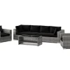 Comfort Garden Bahamas utendørs sofagruppe 7-seters med to lenestoler og bord