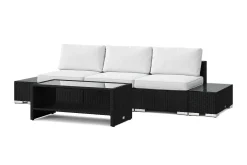 Comfort Garden Loungemøbler Salg|Loungesett-Bahamas utesofa 3-seters med bord med hylle