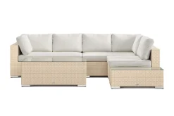 Comfort Garden Loungemøbler Salg|Loungesett-Bahamas utesofa 5-seters vendbar sjeselong med avslutning og bord