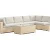 Comfort Garden Bahamas utesofa 6-seters vendbar sjeselong med avslutning og bord