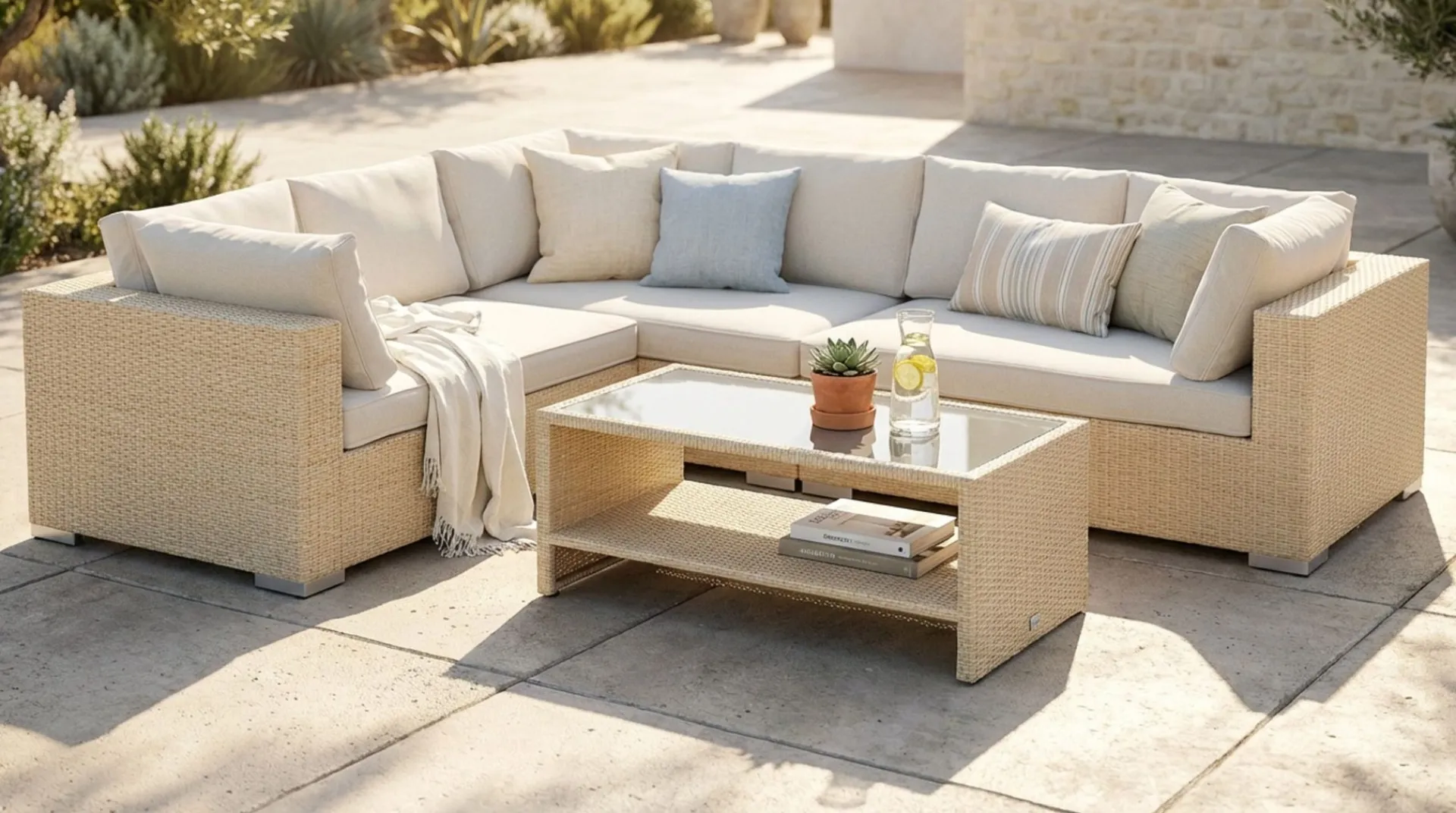 Comfort Garden Moduler|Moduler-Bahamas Venstremodul Utendørs 140 cm Beige