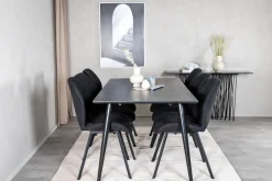 Venture Home Spisegrupper-Balisa Spisegruppe 180 cm inkl. 6 Sumoas Stoler Svart