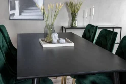 Venture Home Spisegrupper-Balisa Spisegruppe 180 cm inkl. 6 Valerie Lyx Stoler Svart