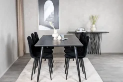 Venture Home Spisegrupper-Balisa Spisegruppe 180 cm inkl. 6 Ypas Stoler Svart
