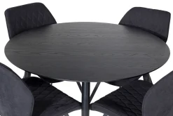 Venture Home Balisa Spisegruppe 115 cm Rund inkl. 4 Sumoas Stoler