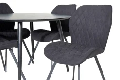 Venture Home Balisa Spisegruppe 115 cm Rund inkl. 4 Sumoas Stoler