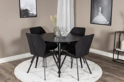 Venture Home Balisa Spisegruppe 115 cm Rund inkl. 4 Sumoas Stoler