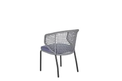 Cafesett|Balkonggrupper-Balkongsett grå/svart PALMI Grey