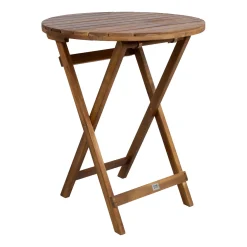 Cafesett|Balkonggrupper-Balkongsett HOME4YOU Gwen bord D60 cm og 2 stoler Brun