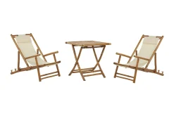 Cafesett|Balkonggrupper-Balkongsett Hvit/ ATRANI / SPELLO Beige
