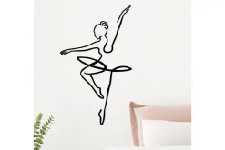 Skilt-Ballerina 1 Veggdekor Svart