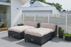 Hillerstorp Utelenestoler|Loungestol Ute-BARA VARA Stol Grey