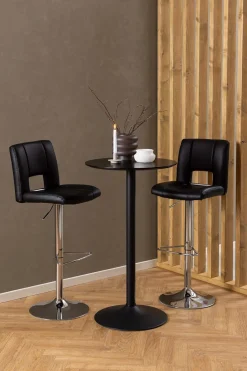Barmøbler-Barbord HOME4YOU Ibiza D60x105 cm svart ask