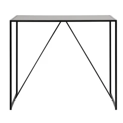 Barbord HOME4YOU Seaford 120x60x105 cm svart