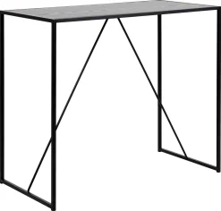 Barbord HOME4YOU Seaford 120x60x105 cm svart