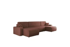U-Sofa-Barile Sofa Dobbeldivan 4-seter Lyserød