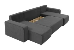 U-Sofa-Barile Sofa Dobbeldivan 4-seter Lyserød