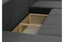U-Sofa-Barile Sofa Dobbeldivan 4-seter Lyserød