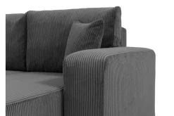 Sofa Med Sjeselong-Barile Sofa med Divan 3-seter Grey