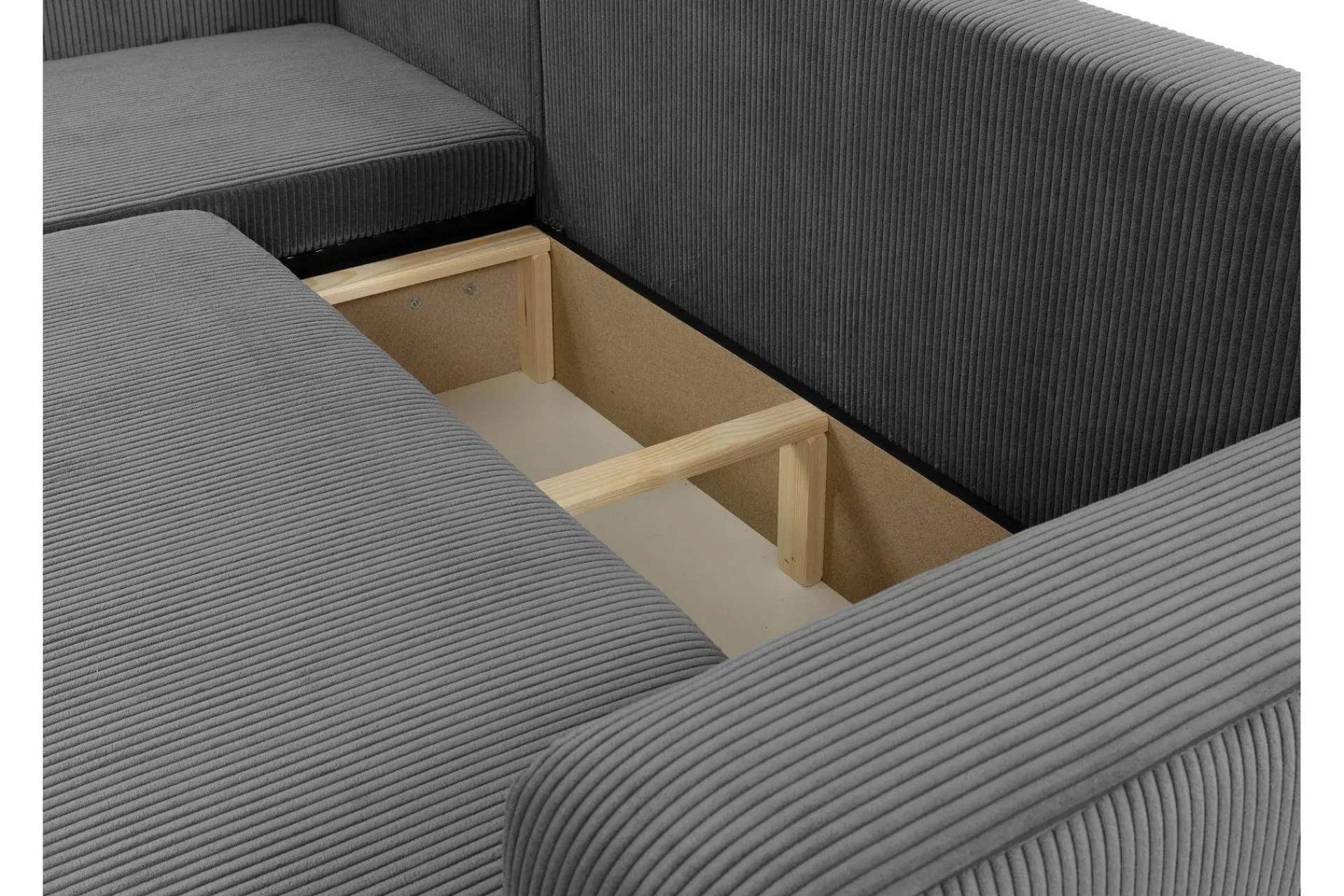 Sofa Med Sjeselong-Barile Sofa med Divan 3-seter Grey