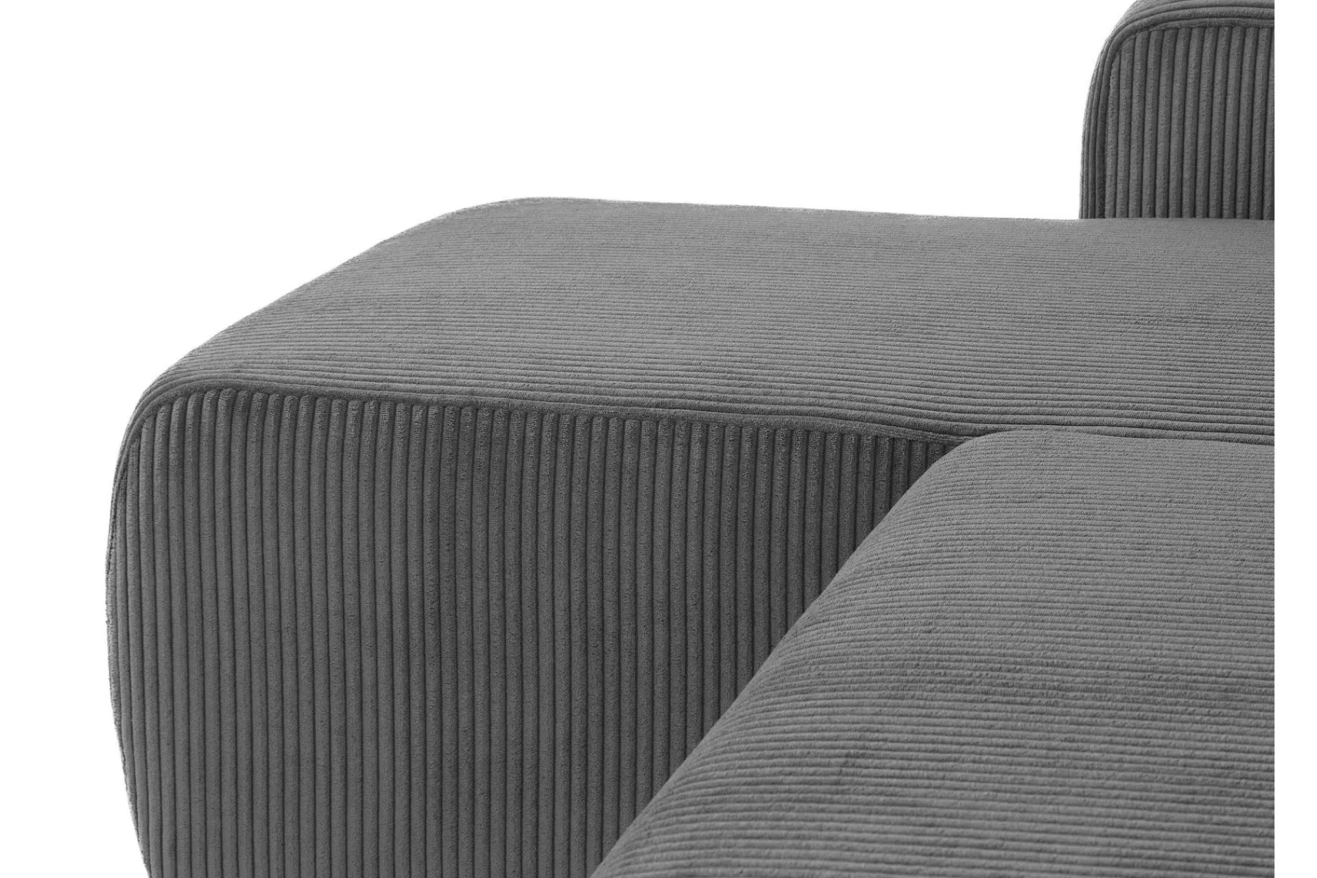 Sofa Med Sjeselong-Barile Sofa med Divan 3-seter Grey