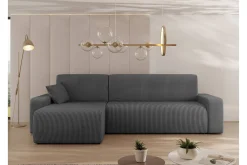 Sofa Med Sjeselong-Barile Sofa med Divan 3-seter Grey