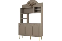 Bar Kaffeskap Hazim Tre Atlas / Gull